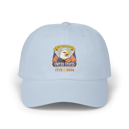 Patriotic Eagle Dad Cap — United States 1776-2020 Embroidered Baseball Hat