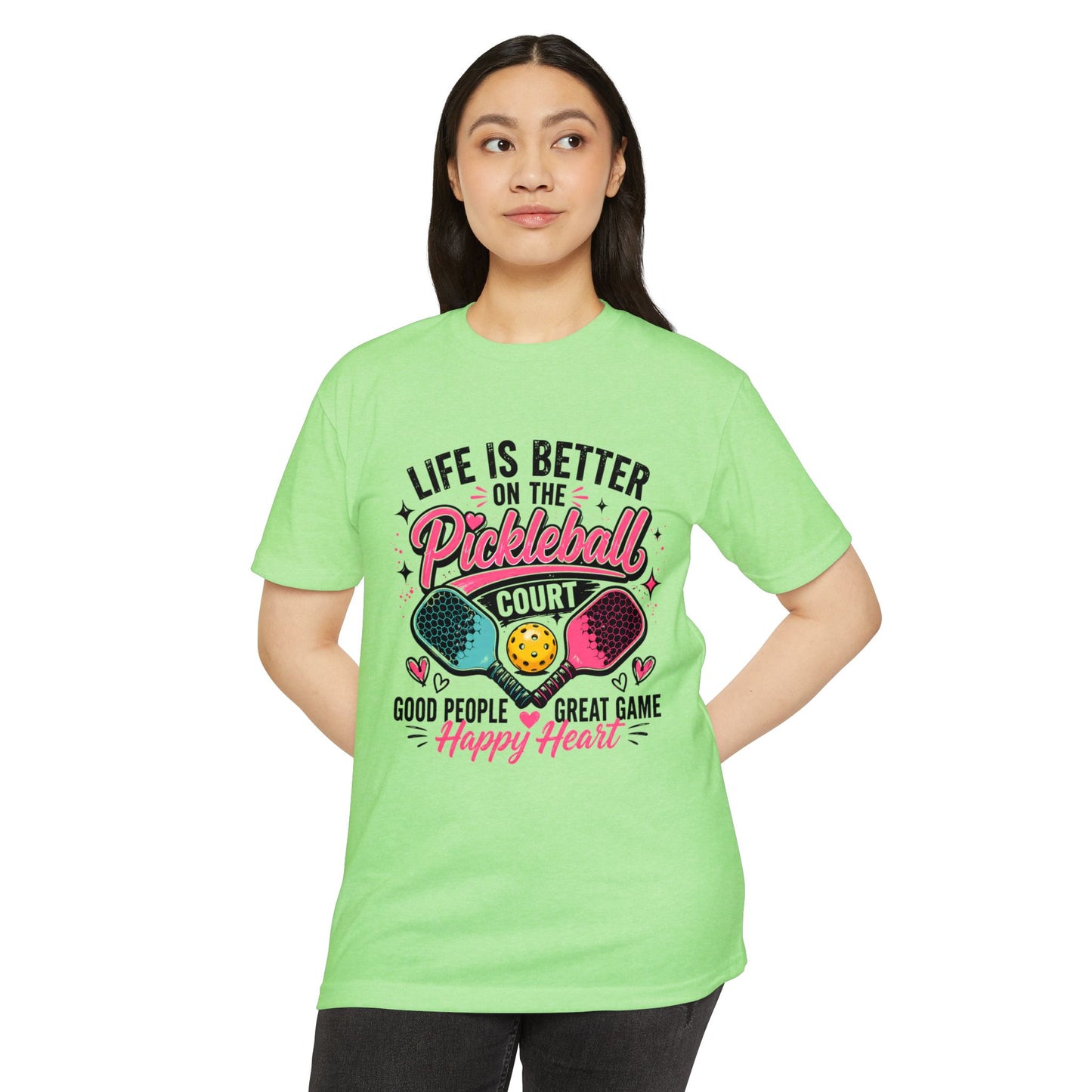 Pickleball T-Shirt – "Life Is Better on the Pickleball Court" Graphic Tee