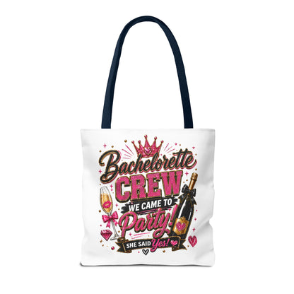 Bachelorette Crew Party Tote Bag — 'We Came to Party' Bridal Shower Gift