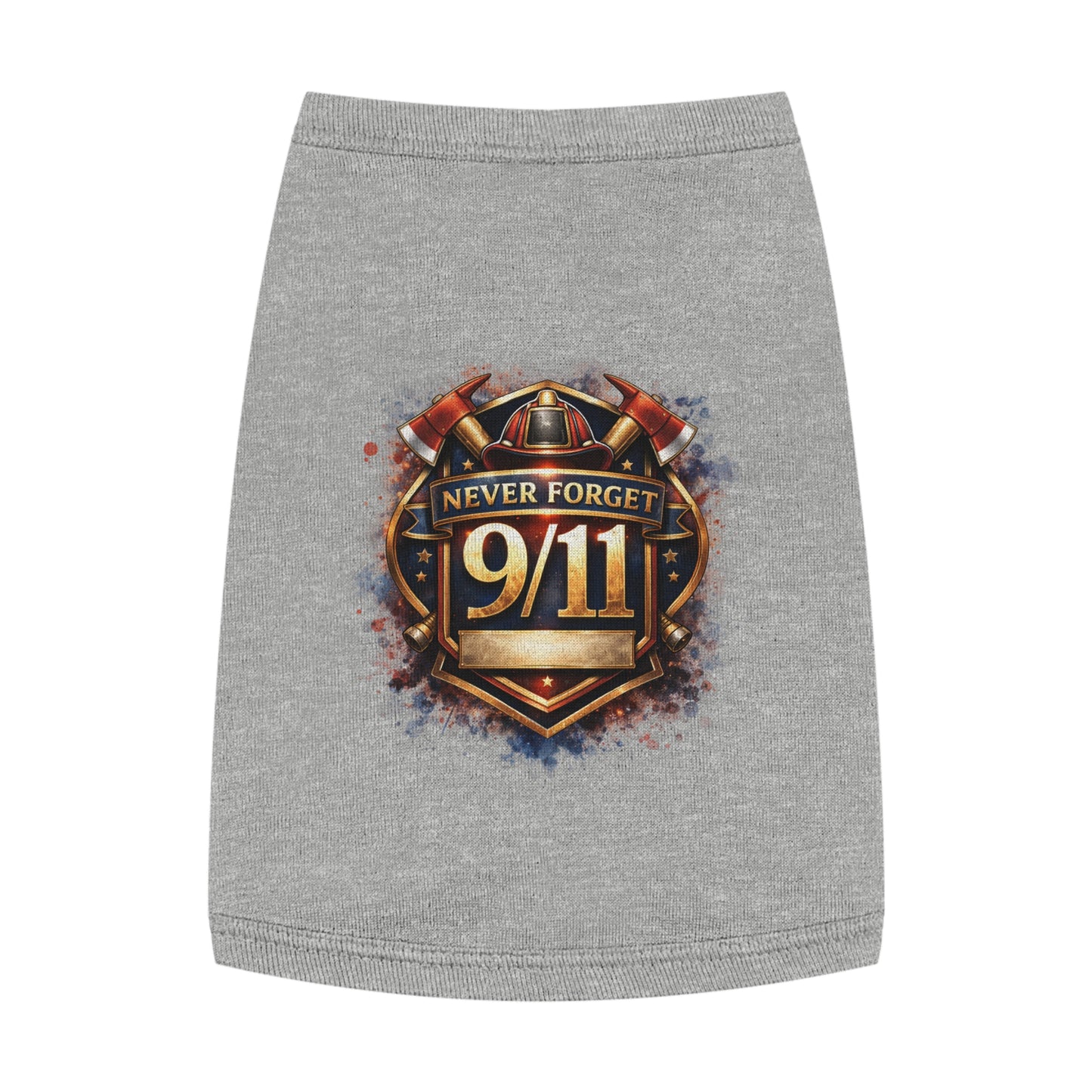 Pet Tank Top - "Never Forget 9/11" Memorial Dog Shirt