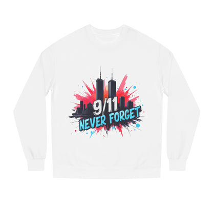 9/11 Never Forget Sweatshirt - Tribute Crewneck with Twin Towers Graphic