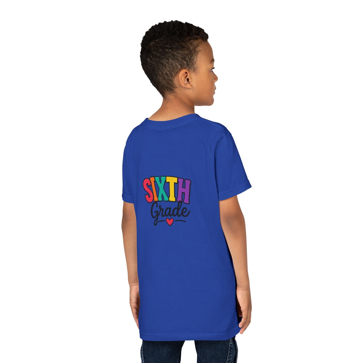 Sixth Grade Youth Tee – Colorful Back to School Shirt