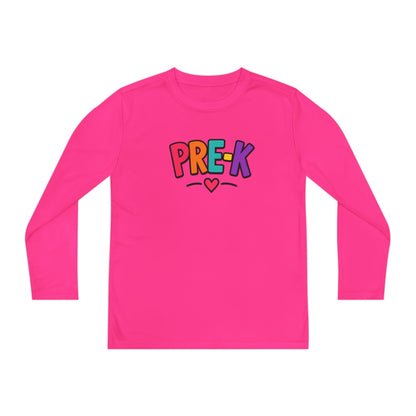 Pre-K Kids Long Sleeve Tee — Colorful Cute PreK Shirt for Preschoolers