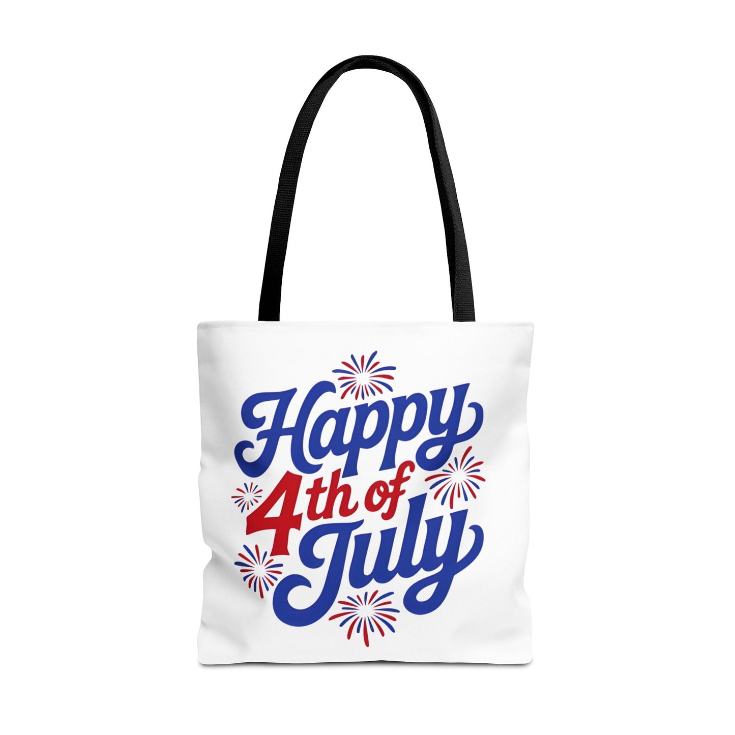Happy 4th of July Tote Bag — Patriotic Fireworks Market Tote