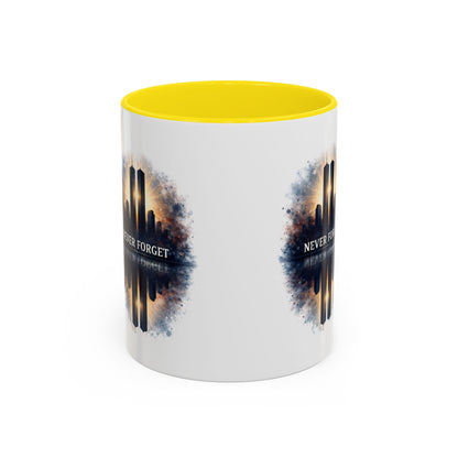 Never Forget 9/11 Memorial Accent Coffee Mug (11/15oz)