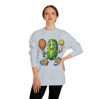 Pickle Pickleball Sweatshirt — Funny Pickle Playing Pickleball Crewneck