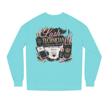 Lash Technician Crewneck Sweatshirt – Beauty Tools Graphic