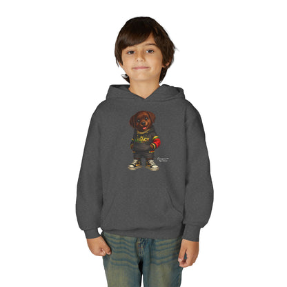 Youth Hoodie — 'Legacy' Streetwear Puppy Graphic Sweatshirt