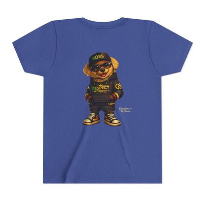 Kids Graphic Tee - 'Respect the Hustle' Teddy Bear Streetwear