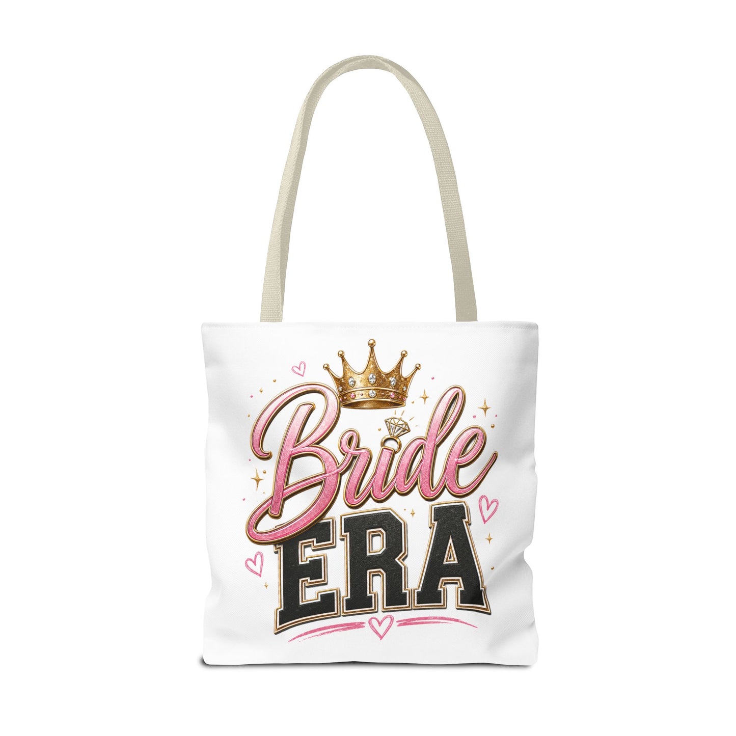 Bride Era Tote Bag — Bachelorette Bride Crown Tote for Bridal Shower & Wedding Weekend