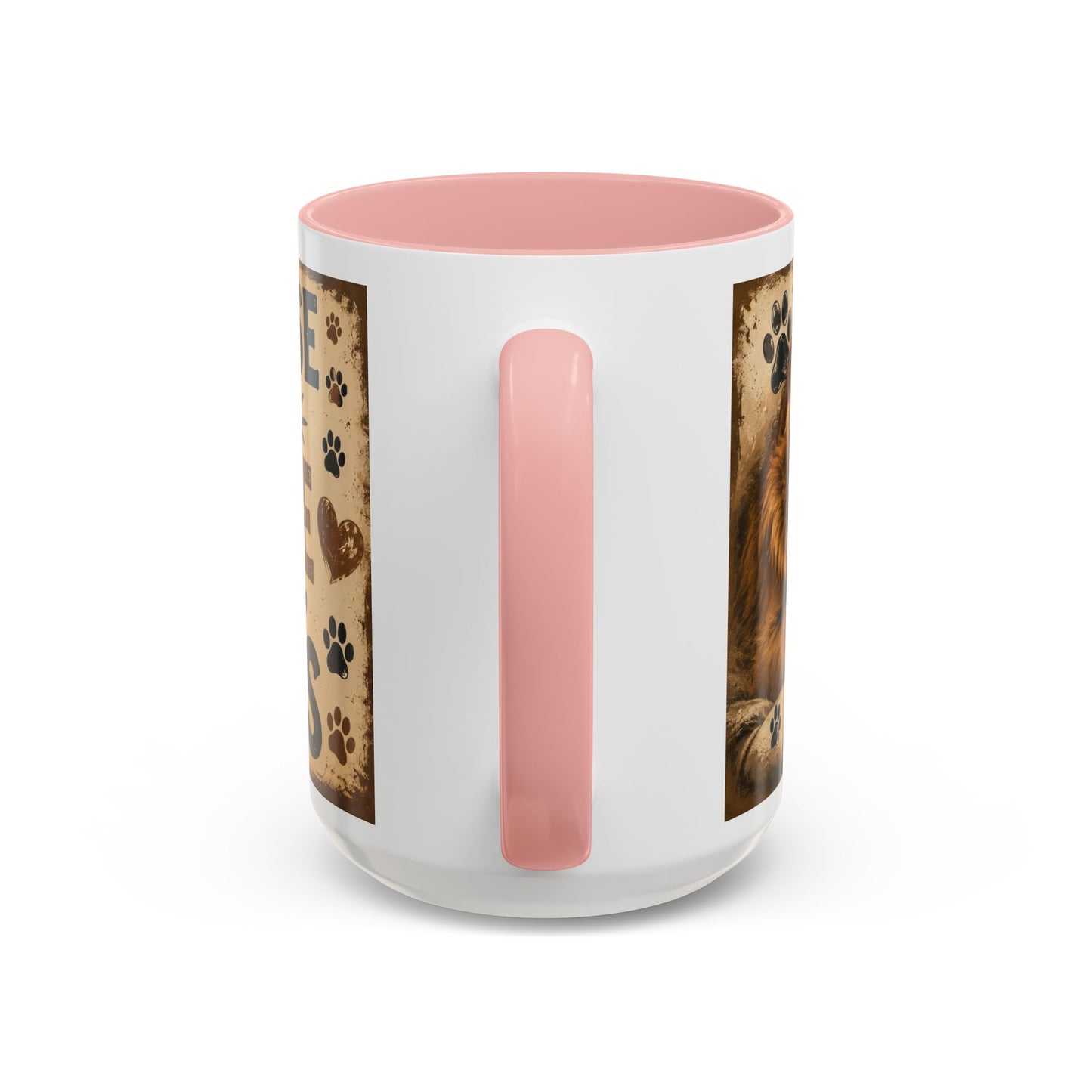 Coffee Mug – "A House Is Not A Home Without Paws" Pet Lover Accent Mug