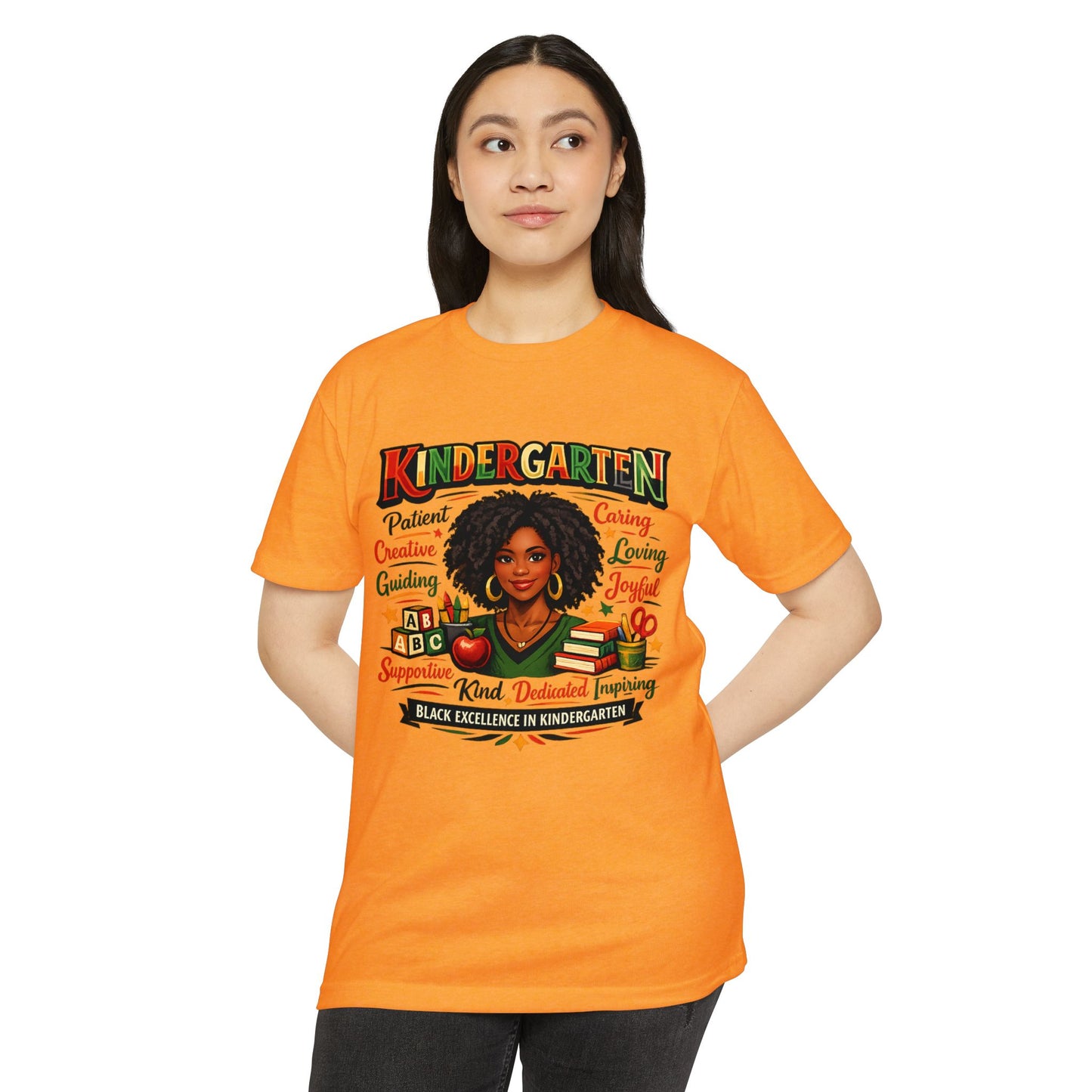 Kindergarten Teacher T-Shirt – Black Excellence in Kindergarten Design
