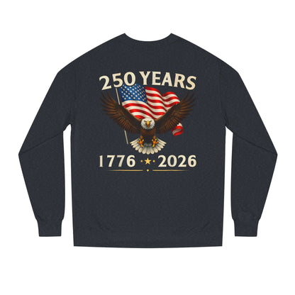 250 Years 1776–2026 Eagle Flag Crewneck Sweatshirt