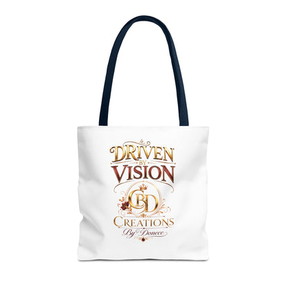 Driven by Vision Tote Bag — Branded BD Creations All-Over Print Tote
