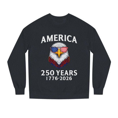 America 250 Years Sweatshirt — 1776–2026 Patriotic Eagle Crewneck