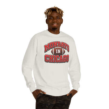 Mondays in Chicago Football Crewneck Sweatshirt