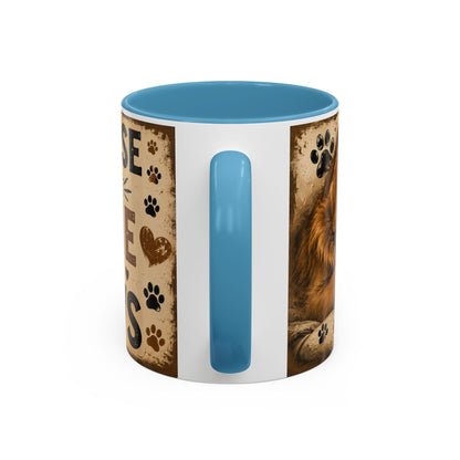 Coffee Mug – "A House Is Not A Home Without Paws" Pet Lover Accent Mug