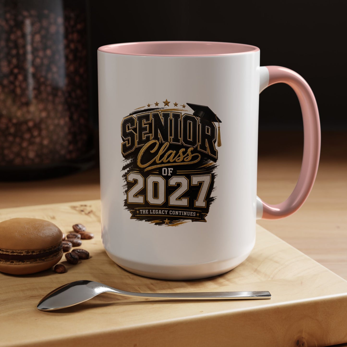 Senior Class of 2027 Accent Coffee Mug — Graduation Gift