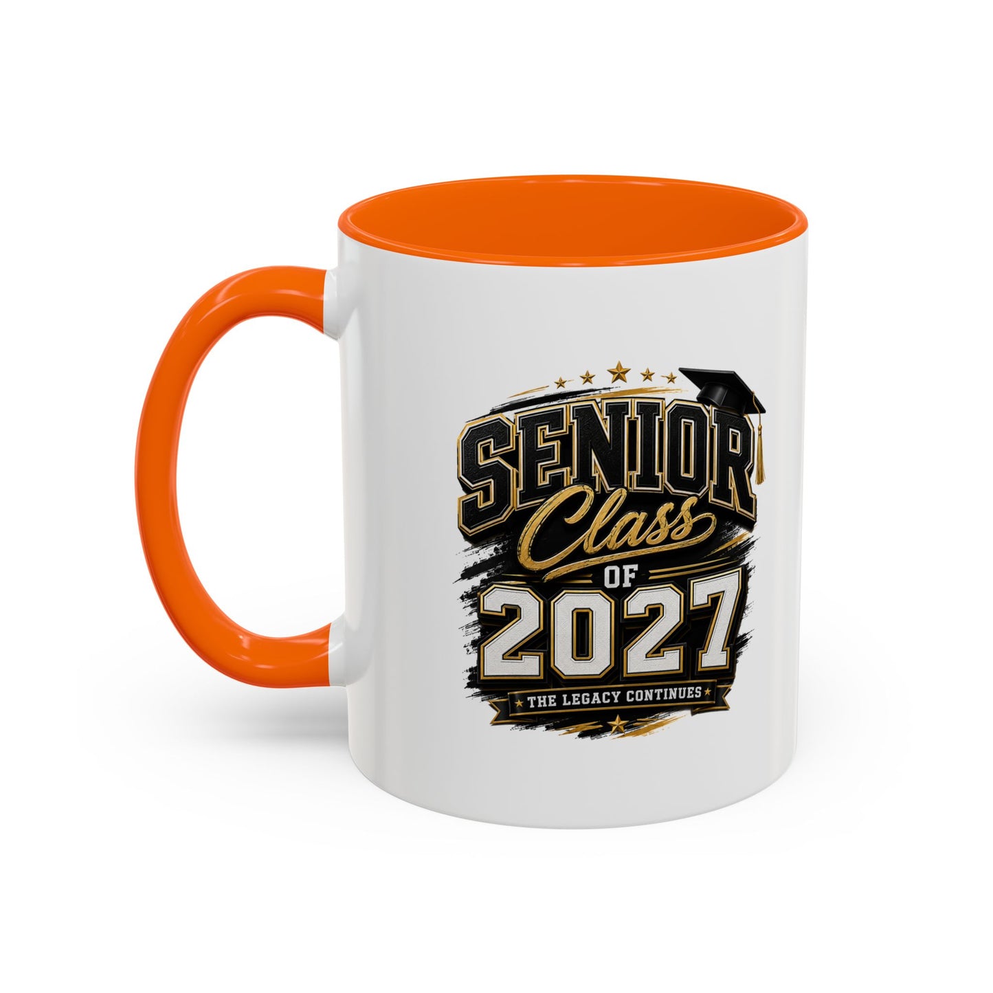 Senior Class of 2027 Accent Coffee Mug — Graduation Gift