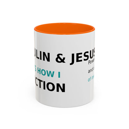Christian Diabetes Coffee Mug – "Powered by Faith and a Little Bit of Insulin" Accent Mug (11/15oz)