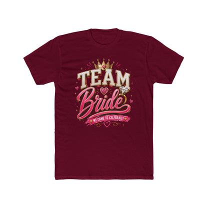 Team Bride T‑Shirt — Bachelorette Party Tee with Crown & Hearts