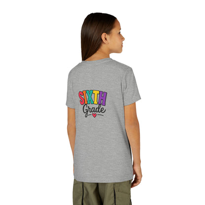Sixth Grade Youth Tee – Colorful Back to School Shirt