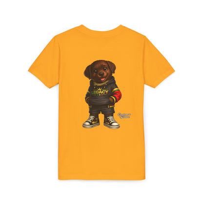 Youth Dog Tee — 'Legacy' Streetwear Puppy Graphic Shirt