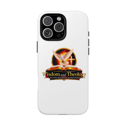 Wisdom and Theology Phone Case — Christian Dove & Cross Protective Tough Case