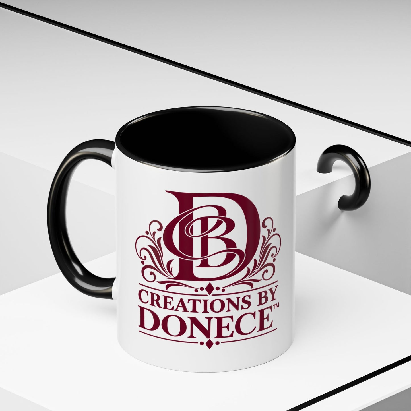 Creations by Donece Logo Accent Coffee Mug (11/15oz)