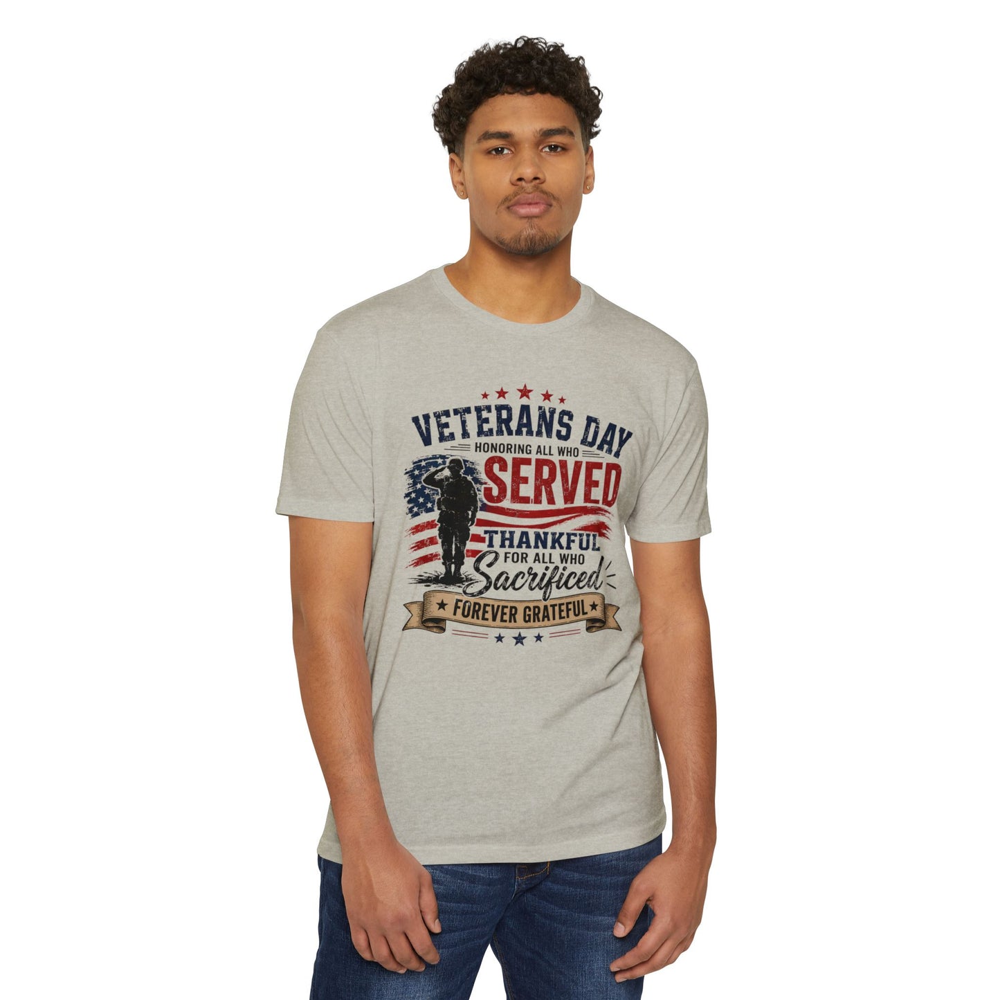 Veterans Day Served Tribute T-Shirt — Thankful & Forever Grateful