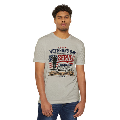 Veterans Day Served Tribute T-Shirt — Thankful & Forever Grateful