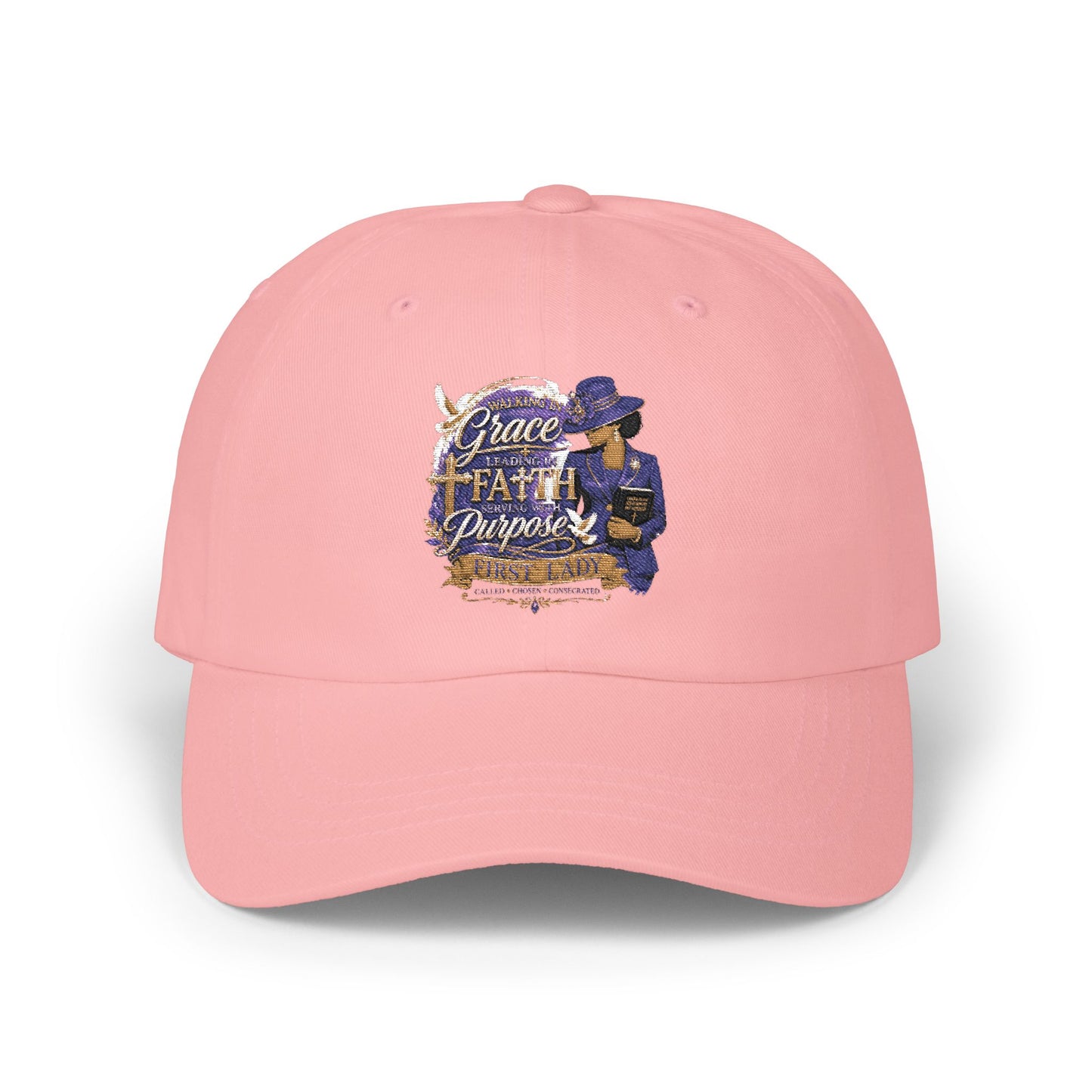 Dad Cap – Grace, Faith & Purpose Embroidered Hat (Faith-Inspired Gift)