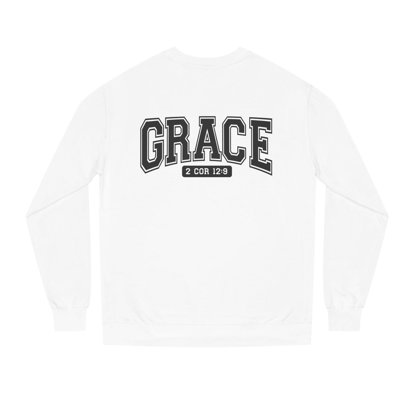 Grace Crewneck Sweatshirt – 'GRACE' 2 Cor 12:9 Christian Pullover
