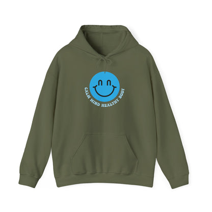 Calm Mind Healthy Body Smiley Hoodie