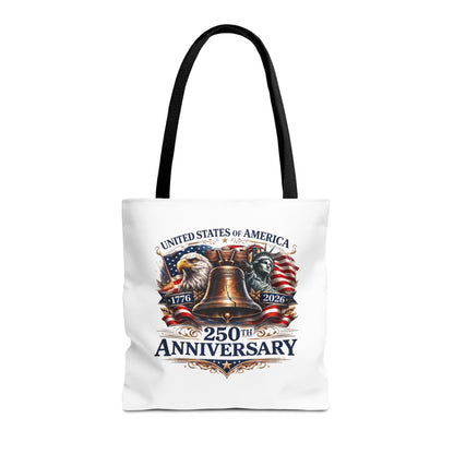 Anniversary Tote Bag — "United States of America 250th Anniversary" Liberty Bell Design