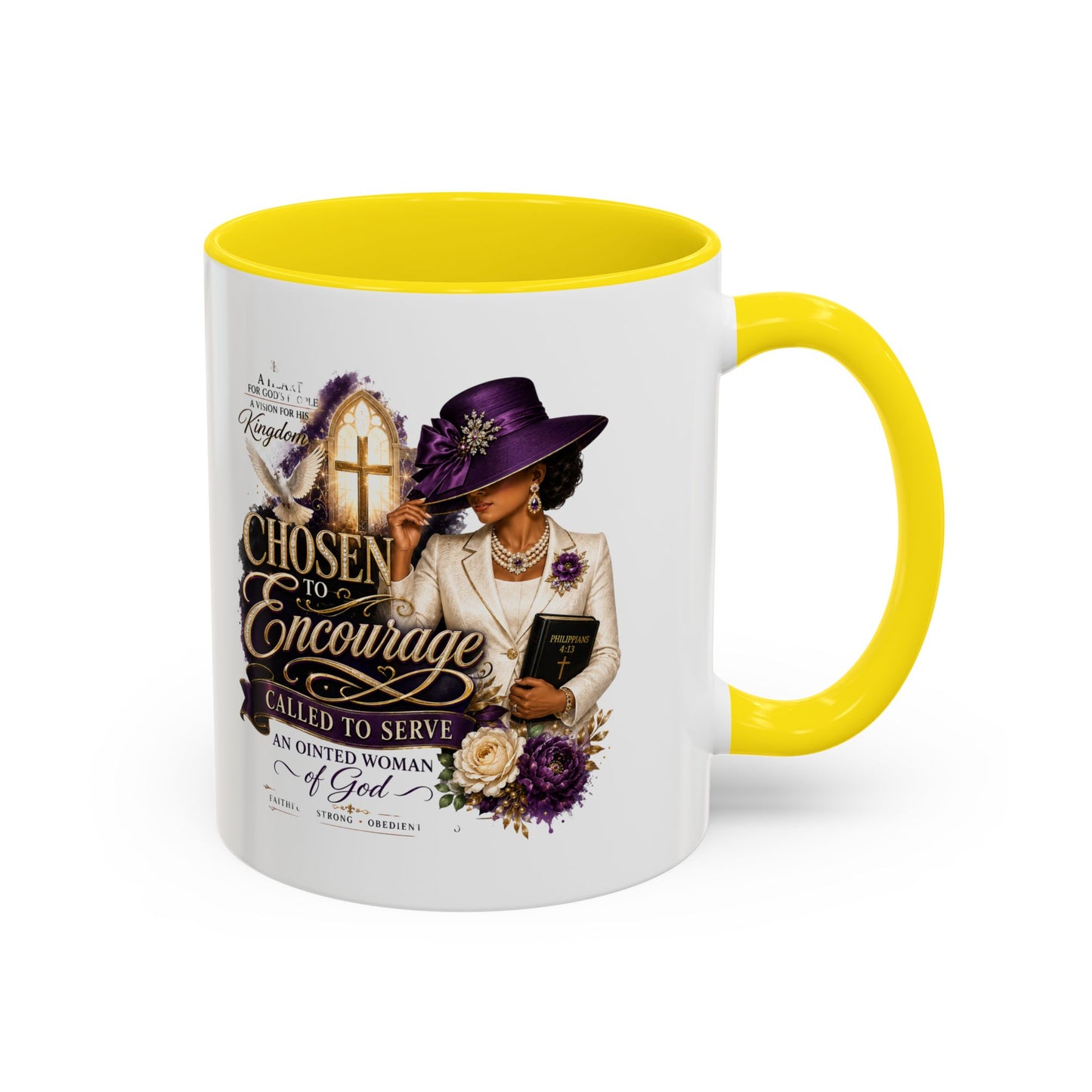 Chosen to Encourage Coffee Mug — Christian Woman Faith Gift (11/15oz)