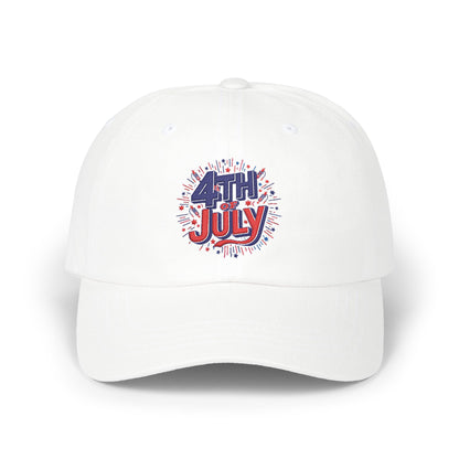4th of July Dad Cap – Patriotic Baseball Hat with Firework Graphic