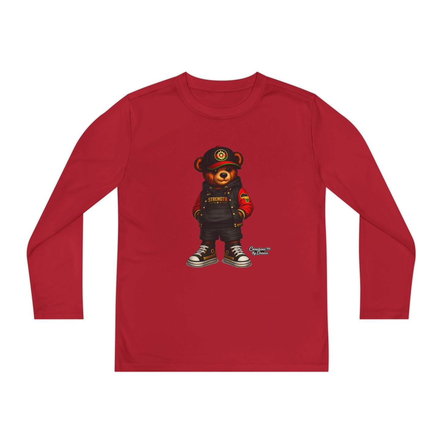 Youth Long Sleeve Tee — Urban Bear Graphic