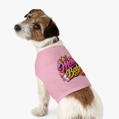 Pet Tank Top — “Mom's Baby” Cute Princess Graphic Dog Tee