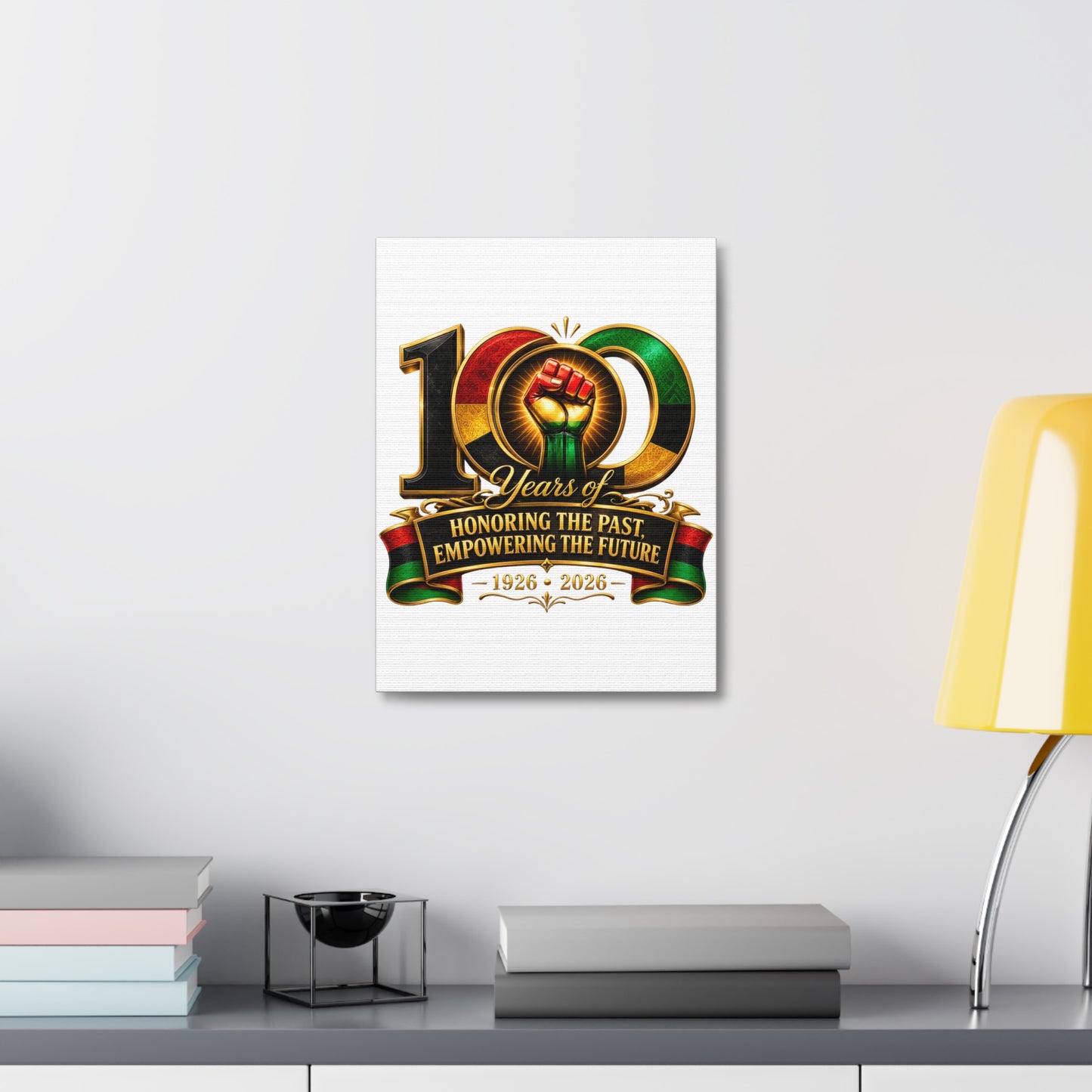 100 Years Anniversary Canvas — "Honoring the Past, Empowering the Future" (1926–2026)