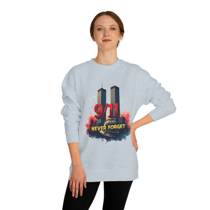 9/11 Never Forget Sweatshirt — Twin Towers Memorial Crewneck