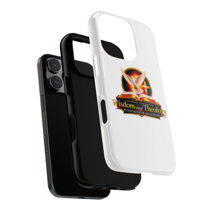 Wisdom and Theology Phone Case — Christian Dove & Cross Protective Tough Case