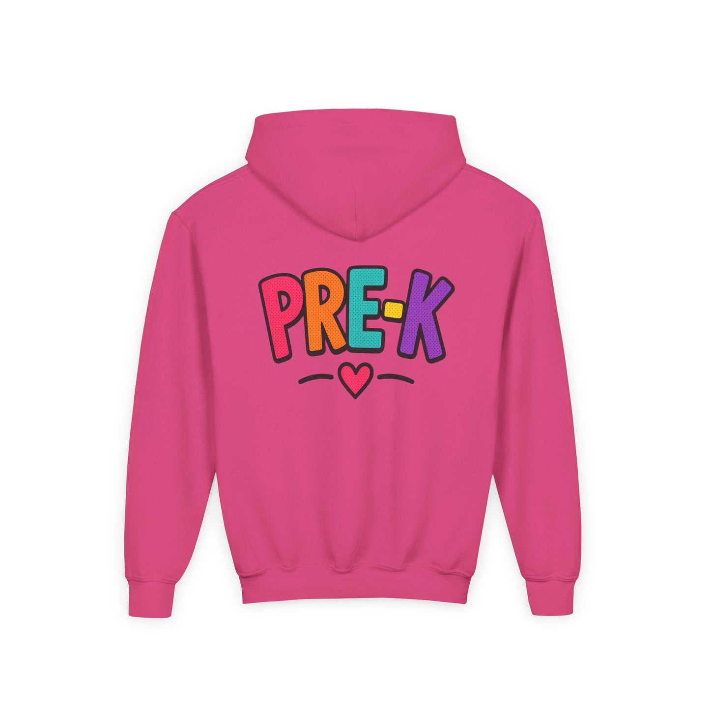 Pre-K Kids Hoodie — Colorful Cute Pre-K School Hooded Sweatshirt for Toddlers