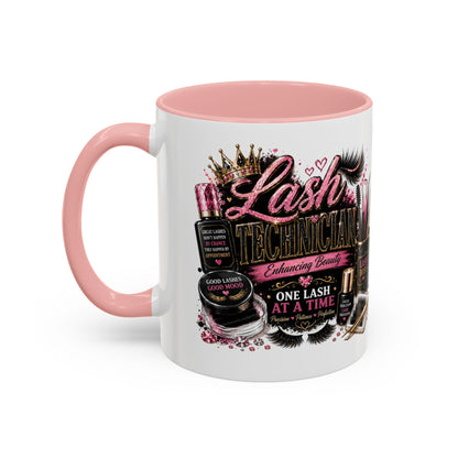 Lash Technician Coffee Mug — "Lash Technician: One Lash at a Time" Accent Mug