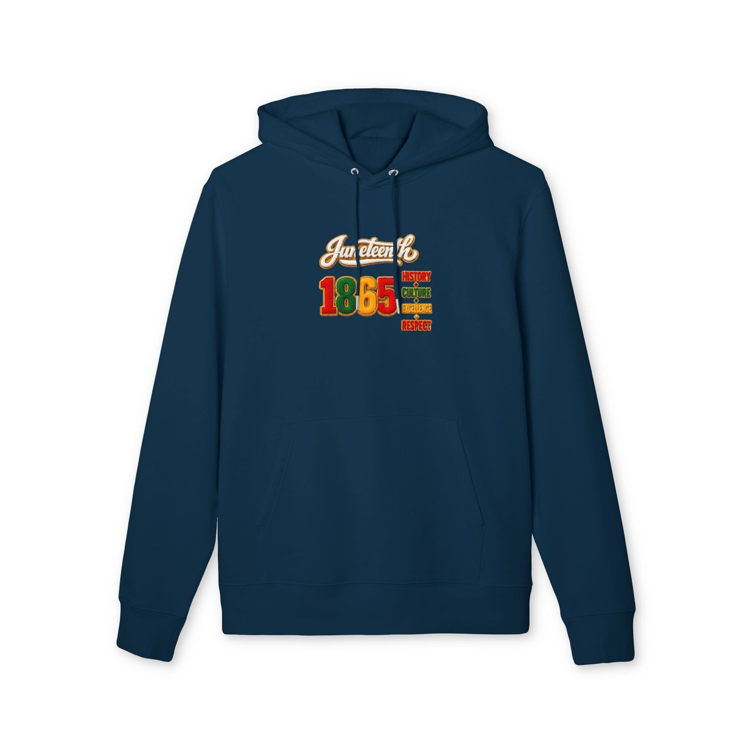 Juneteenth 1865 Hoodie — History, Courage, Resilience, Respect Pullover