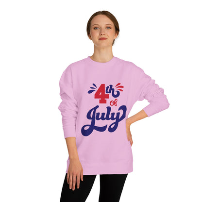 4th of July Crewneck Sweatshirt — Patriotic Independence Day Pullover