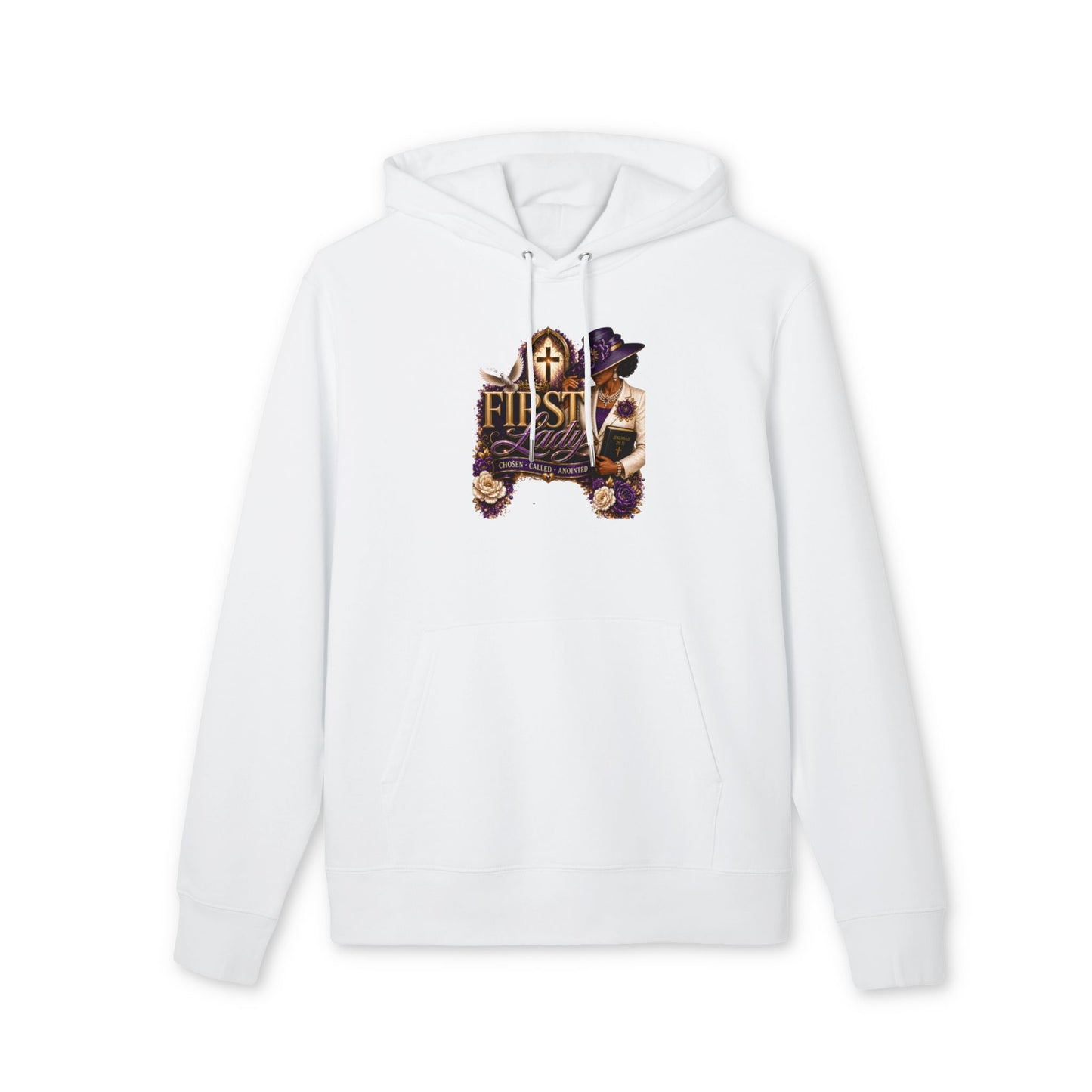 Hoodie — "First Lady" Vintage Floral Church Hat Design