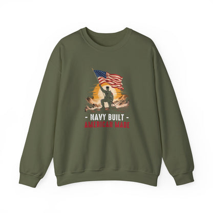 Navy Built • American Made  Sweatshirt