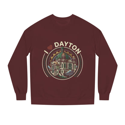 I  Dayton Crewneck Sweatshirt — Retro City Landmark Pullover