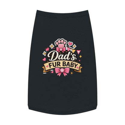 Dad's Fur Baby Pet Tank Top — Cute Paw Print Dog Shirt for Father's Day